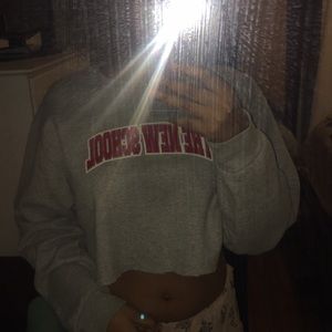 The New School Cropped Sweatshirt